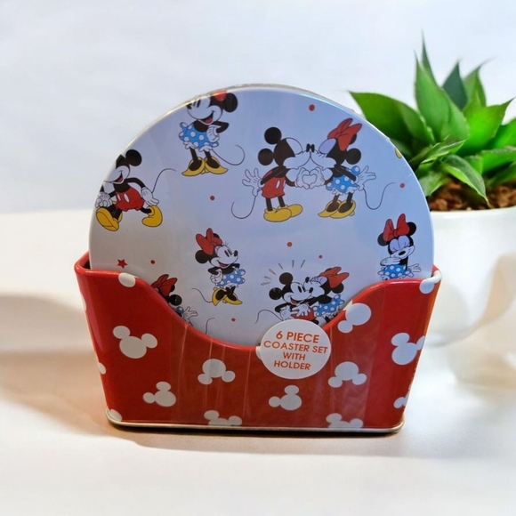 Disney Other - Disney Mickey and Minnie Mouse Coaster Set